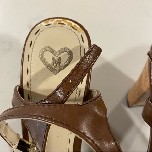 Madeline Brown and Tan Strappy Sandals, Size 8 - Picture 3 of 7